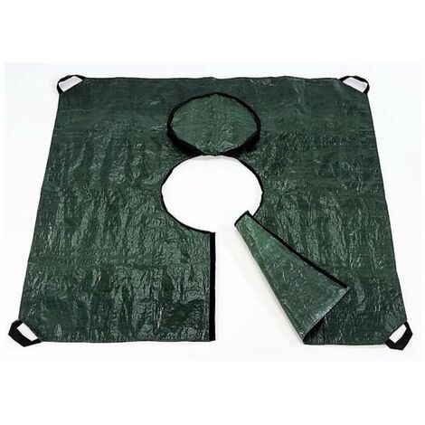 Bâche Pe De Ramassage 2 X 2 M Avec Ouverture Et 4 Poignees