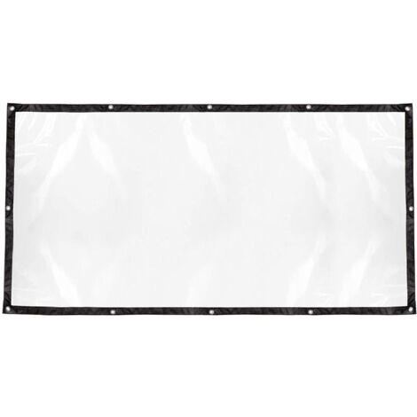 Bâche PE Transparent Imperméable Anti-UV avec Oeillets Métalliques - 1×2m ou 1×5m pour Couverture de Protection Intérieure/Extérieure