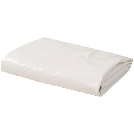 Bâche polyvalente et résistante 650 g / m² 4 x 4 m blanc