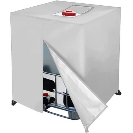Bâche pour Cuve 1000 l, Protection Solaire et Anti-poussière pour Réservoir d'Eau de Pluie IBC, Anti-UV, Dimensions 116 x 100 x 120