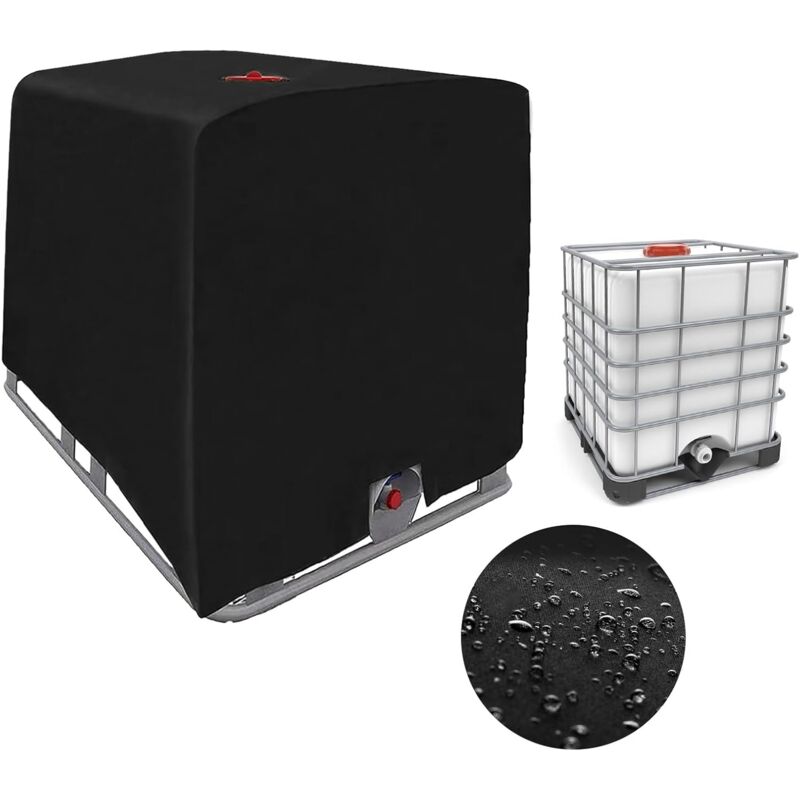 Bâche pour Cuve 1000L ibc, Bâche de Réservoir d'eau Couvercle de Protection pour Réservoir Housse De Réservoir Anti-poussière Vert -120 x 100 x 116 cm