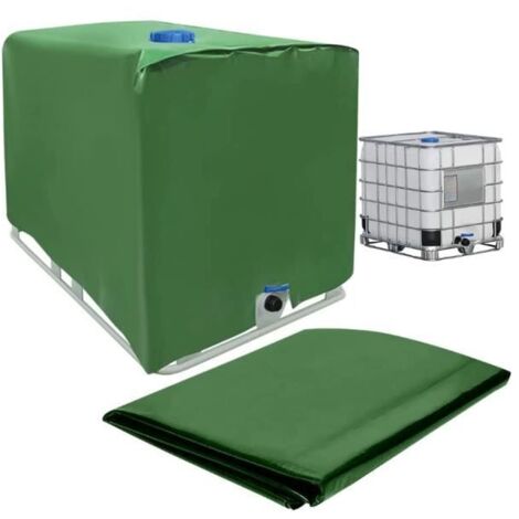 Bâche pour Cuve IBC 1000L - Anti-UV - Anti-Poussière - Pliable - Durable - Blanc