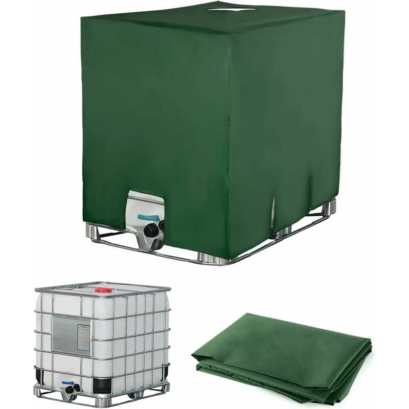 Tigrezy - ibc Couvercle de réservoir d'eau Anti-poussière Anti-UV, Housse de Protection, bâche de Protection, Convient pour réservoir ibc 1000 l (120