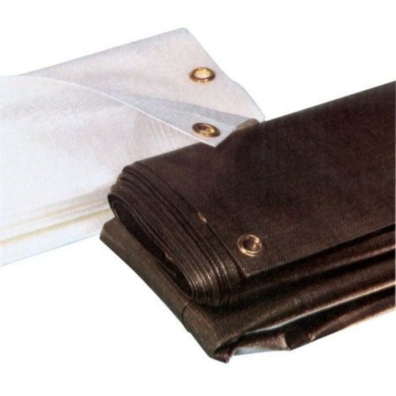 Bache blanche 1.76x3.41 m carton de 20 ref fence tarp 150 pour grille chantier