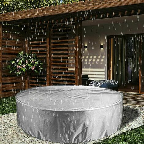 Bâche Pour Piscine Ronde, Couverture De Protection De Piscine En Tissu Oxford 210D, Bâche À Bulles Piscines Tubulaires Avec Sac De Rangement Et Revêtement PU Pour Piscine Hors Sol (Gris,122x30cm)