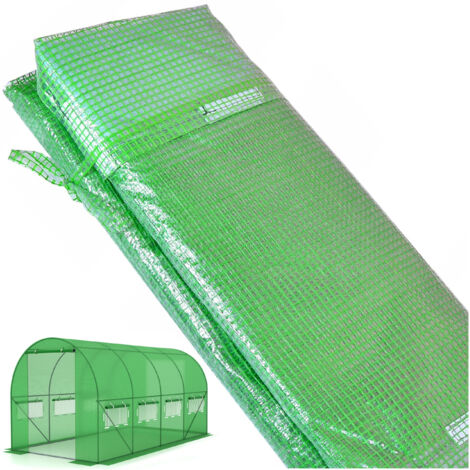 Bâche pour serre tunnel de jardin en aluminium de 2,5 x 4 m