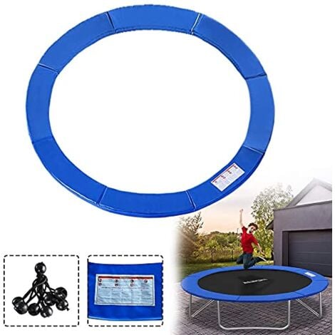 Bâche pour Trampoline Couverture de rebord de trampoline Ø244 Couverture de trampoline Protection UV Résistant - Bleu NAIZY