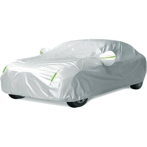 L&H-CFCAHL Bâche pour Voiture 490x180x150cm housse de voiture exterieur Housse de Protection Voiture Bâche argenté Protection contre la poussière la neige le soleil et le froid bache voiture XL