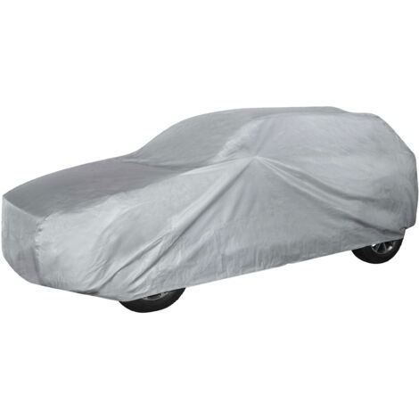 Bâche pour voiture All Weather Light SUV taille L garage complet gris clair