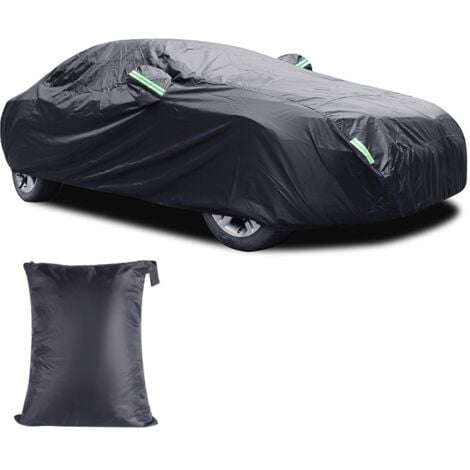 FUIENKO Bâche pour Voiture Housse de Protection Auto pour SUV Étanche 480 x 175 x 150cm Noir