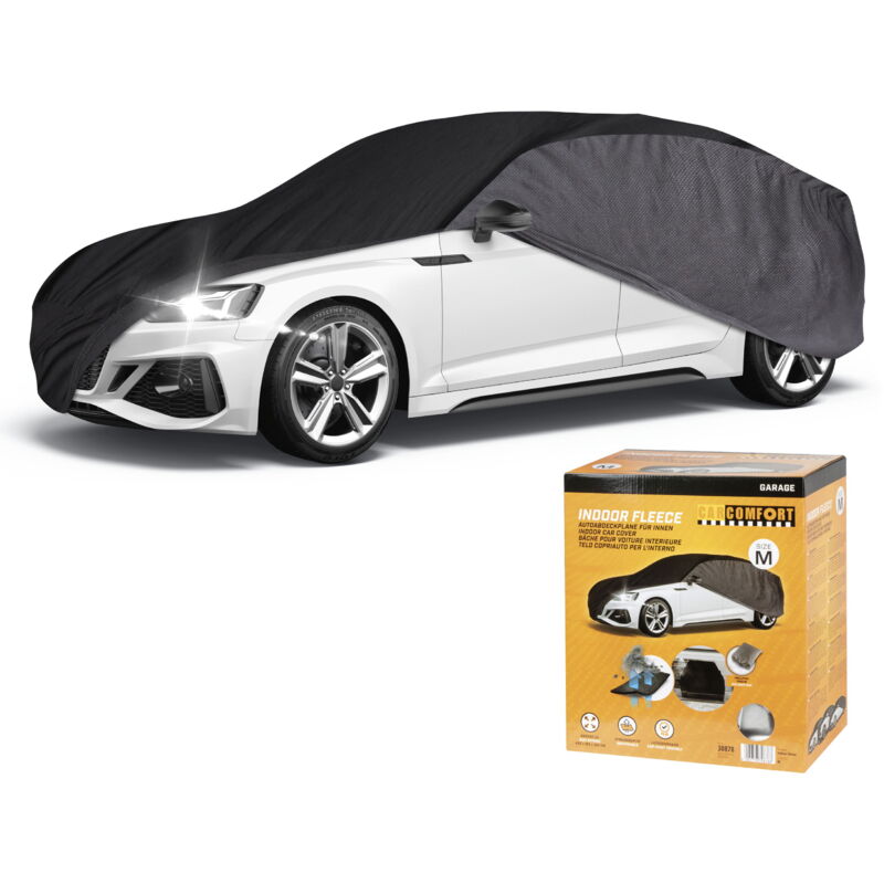 Bâche pour voiture Indoor Eco taille m gris/noir