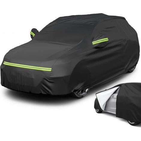 Bâche pour voiture SUV imperméable 465x185x160cm – Tissu Oxford+ anti-UV – Protection contre neige. poussière et salissures – Conception coupe-vent