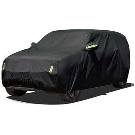 Bâche pour Voiture SUV Impermeable 480 x 175 x 150cm Noir housse de voiture exterieur protection contre la neige protection solaire protection UV, taille universelle pour SUV, bache voiture YL
