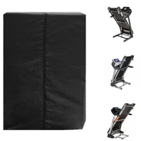 bâche pour voiture,Housse de Tapis de Course Pliable, Housse Anti poussière Pliable pour Tapis de Course 210D Coupe-Vent, imperméable à la Pluie, bâche en Tissu Oxford，95×75×160cm，noir
