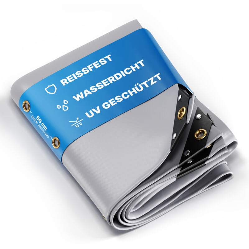 Nemaxx - Bâche de Protection Premium Imperméable [400x700cm] – Résistante aux uv [650 g/m²] Bâche de Camion avec Œillets, Bâche en pvc pour Bois,