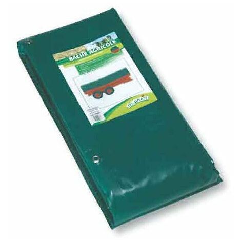 bache remorque lt55 3x6m pvc verte