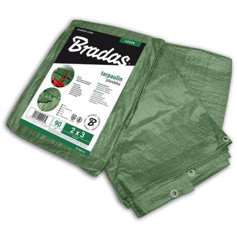 BÂCHE RENFORCÉE VERTE 90g 8 x 12m BRADAS