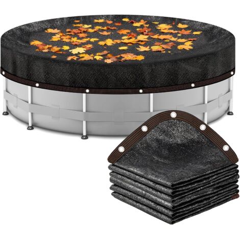 Bâche Ronde en Maille pour Attraper Les Feuilles, bâche avec œillets, Protection Solaire de Jardin résistante 5,5 m (Housse Uniquement) - 650 cm (Ronde)