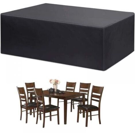 Bache Salon de Jardin, Housse Table de Jardin, Bache de Protection, Housse de Protection Salon de Jardin, Protection extérieure résistante imperméable de Meubles 210D Oxford (170x94x70cm)