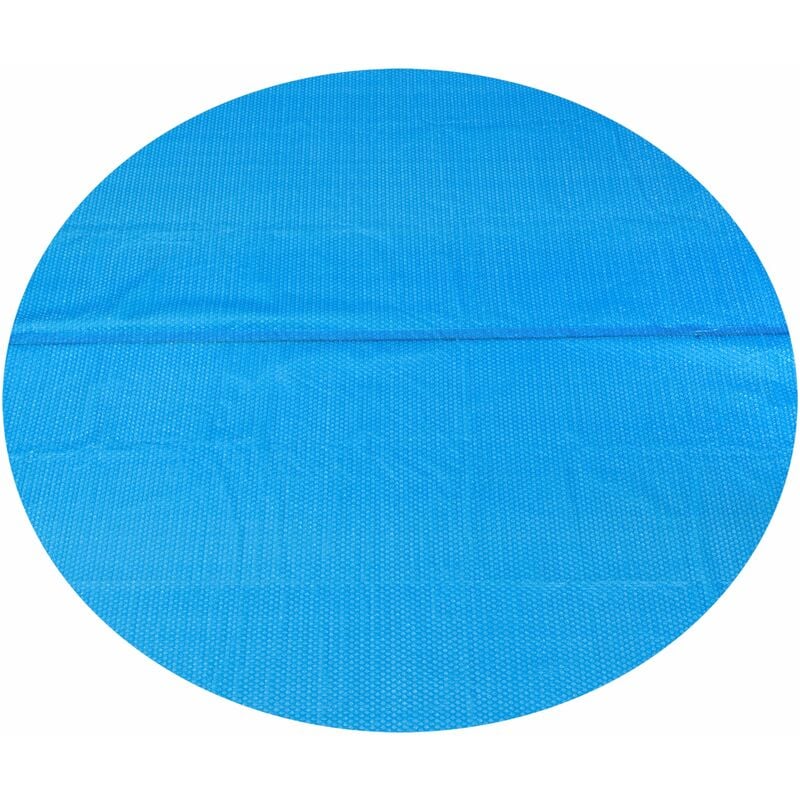 Bâche solaire de piscine ronde diamètre 305 cm polyéthylène bleu - Bleu