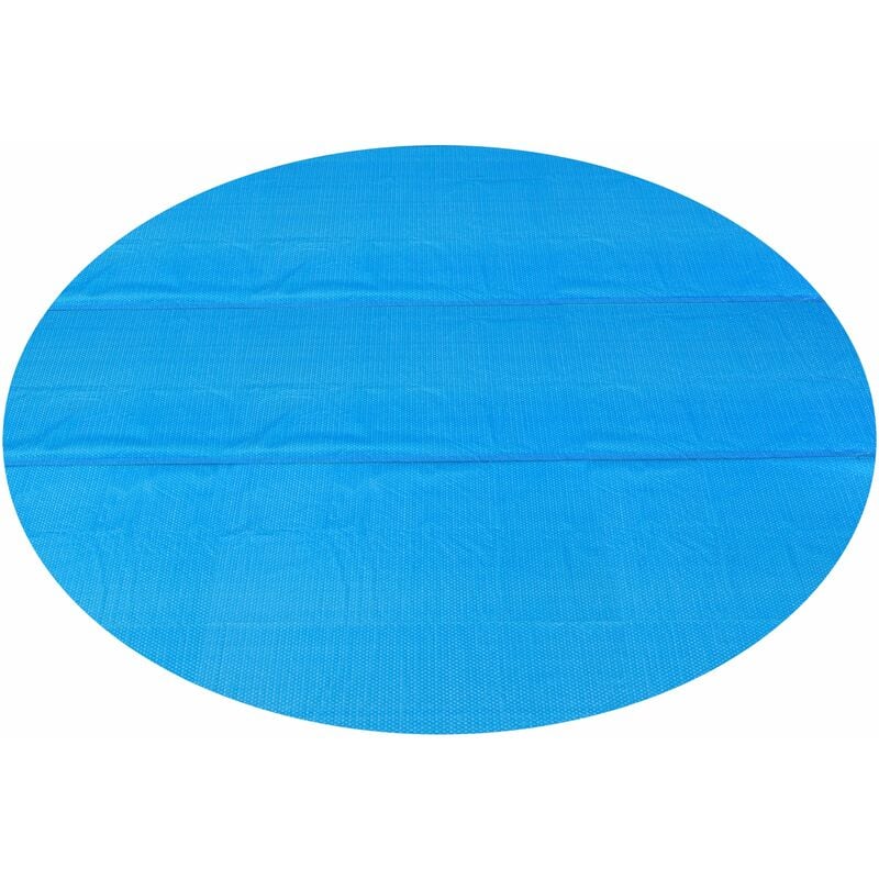 Bâche solaire de piscine ronde diamètre 549 cm polyéthylène bleu