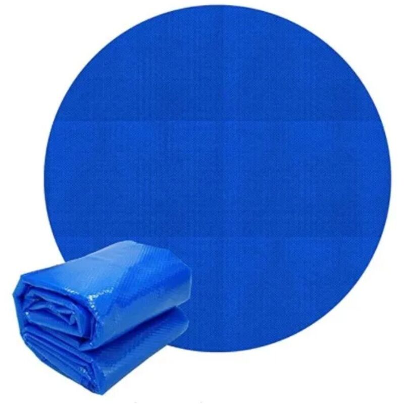 Bestway - Bâche à bulles ronde ou ovale pour piscine 355 cm - Bleu