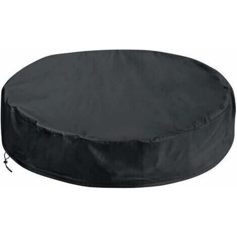 bache spa rond,Spa Couverture Rond,Housse de Baignoire Coupe-Vent résistante aux UV avec Cordon élastique à l'ourlet,Couverture De La Baignoire Spa à L'extéri (245×30CM)