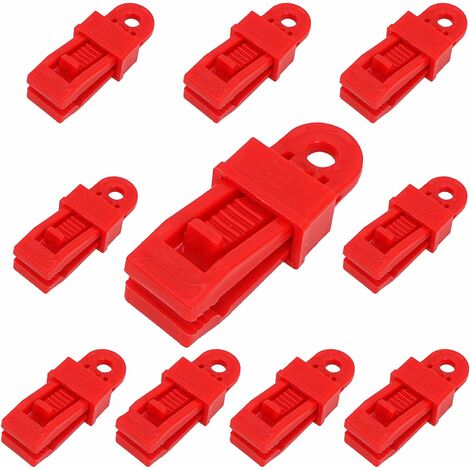 Bache Tente Clip en Plastique 20 Pieces Multi usages Clips De Bache De Tente en Plastique Snaps pour Baches, Auvents et Couvertures, Tentes, Camping en Plein Air, Caravane, Auvents.