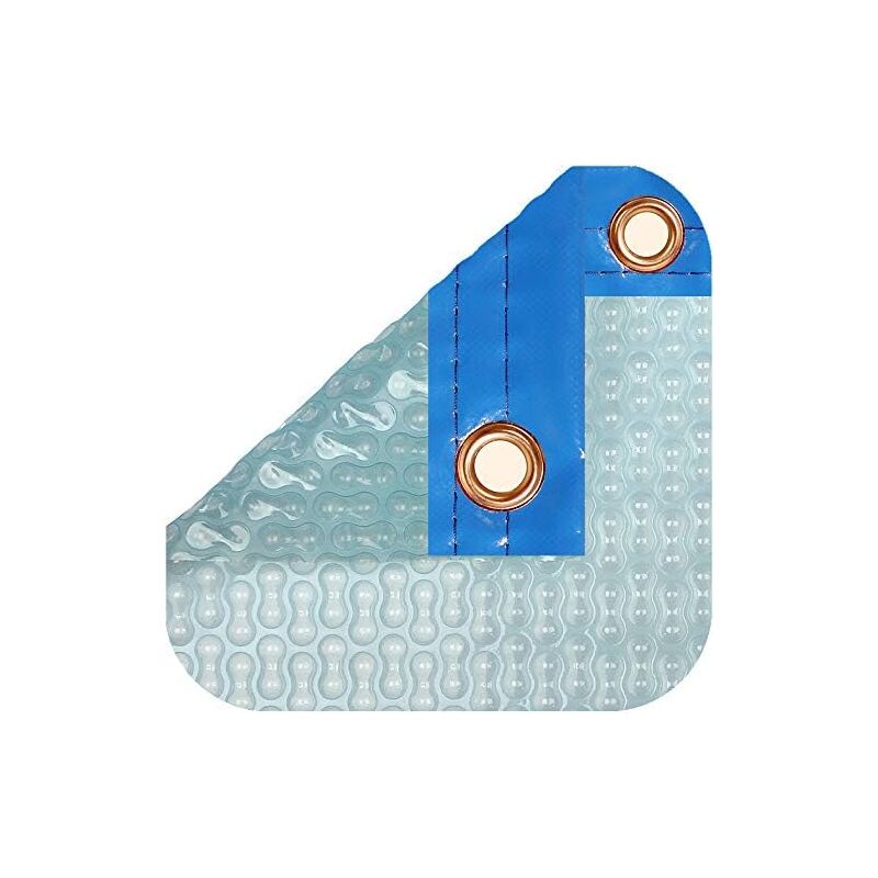 Bâche thermique 500 microns Geobubble Sol+Guard de 4 x 4m avec renfort dans les largeurs