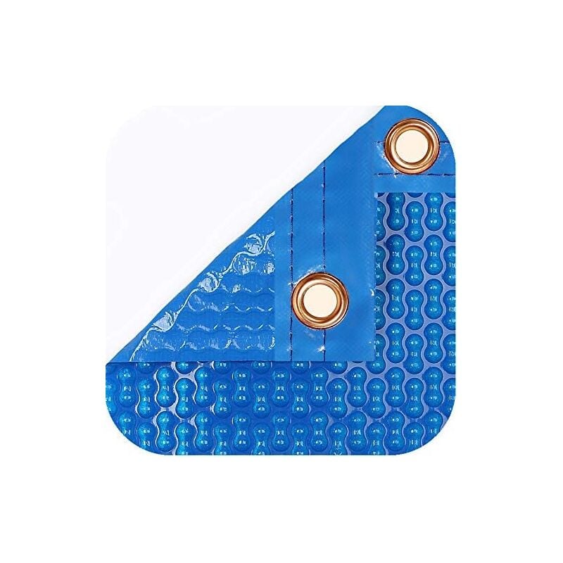 Bâche thermique 700 microns Geobubble de 5 x 3m avec renfort autour du contour