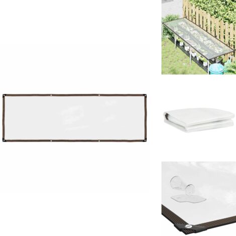 Bâche transparente avec œillets 1x3 m polyéthylène - Bâche Transparente - Bâches Transparentes - Bâche Claire - Bâche Transparente Robuste