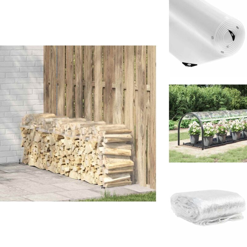 Vidaxl - Bâche transparente avec œillets 1x5 m pvc - Bâche Transparente - Bâches Transparentes - Bâche Claire - Bâche Transparente Robuste