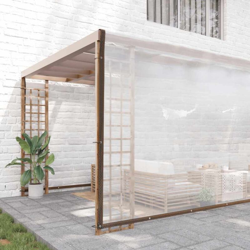 Vidaxl - Bâche transparente avec œillets 10x10 m polyéthylène