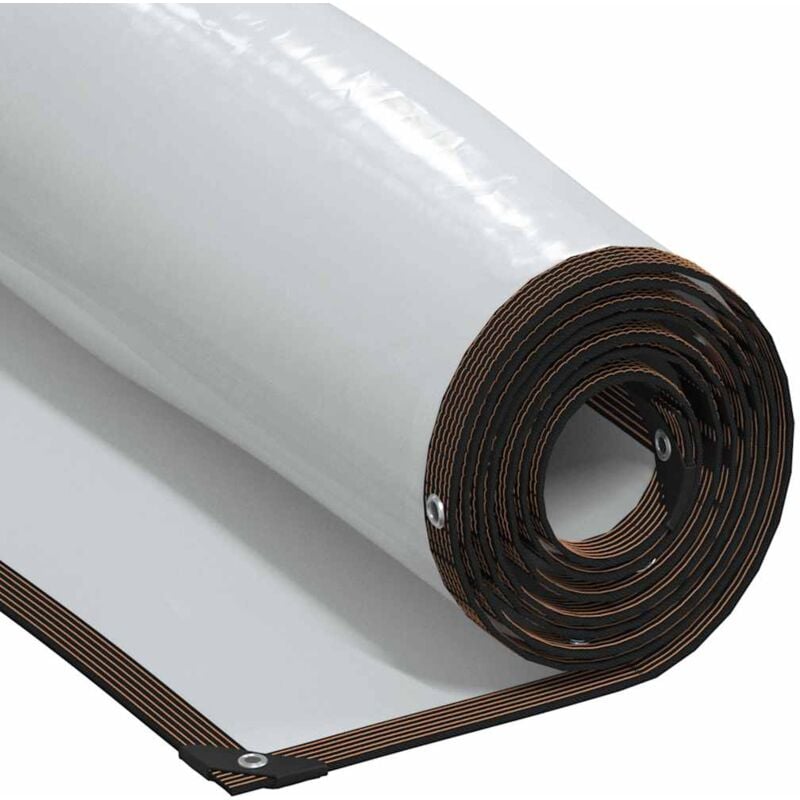 Vidaxl - Bâche transparente avec œillets 8x10 m polyéthylène