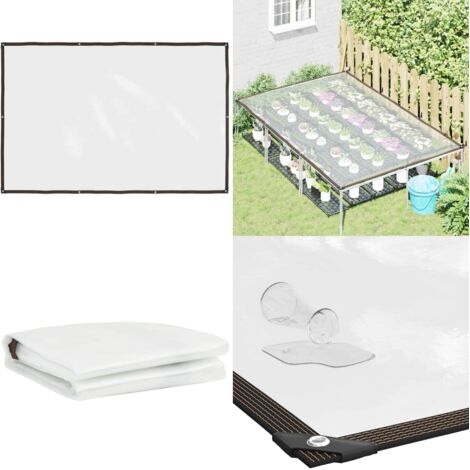 Bâche transparente avec œillets 2x3 m polyéthylène - Bâche extérieure - Bâche intérieure
