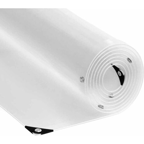 Bâche transparente avec œillets 2x8 m PVC