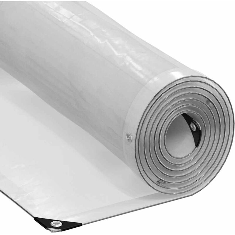 Vidaxl - Bâche transparente avec œillets 4x5 m polyéthylène