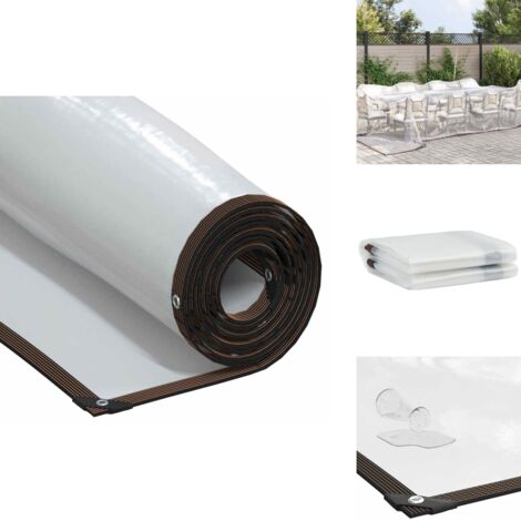 Bâche transparente avec œillets 5x8 m polyéthylène - Bâche Transparente - Bâches Transparentes - Bâche Claire - Bâche Transparente Robuste