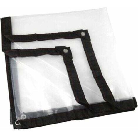 Bâche transparente étanche anti-gel et anti-pluie en PE – 2 m × 2 m, film isolant pour abri de jardin ou auvent
