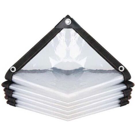 Bâche Transparente imperméable avec œillets 2 x 2 m Film antigel pour Plantes Fleurs succulentes Film d'isolation Contre Le Froid