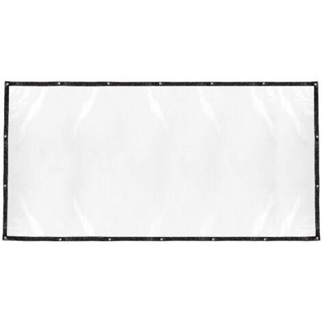 Bâche transparente imperméable avec œillets, résistante, en PVC, pour plantes de terrasse - 150 x 300 cm - Noire