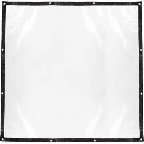 Bache Transparente Imperméable [LGBT] 【Modèle 150x150cm】 Protection Pluviale avec OEillets pour Poulailler, Serre, Abri