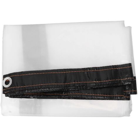Bâche transparente isolante contre le froid pour jardin, imperméable, en polyéthylène transparent, 2 m x 2,5 m (6,6 x 8,2 pi)