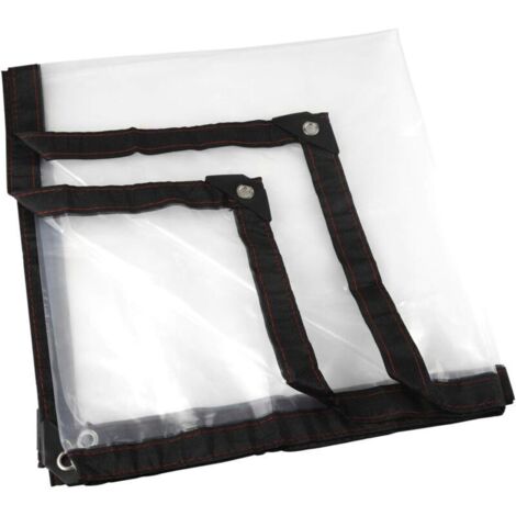 Bâche Transparente, Jardin Clair Bâche étanche Anti-Gel Film Anti-Pluie Film Isolant Auvent PE Couvercle en Plastique (2 2m)