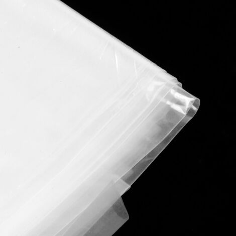 Bâche Transparente PE Haute Densité 150μm Anti-poussière et Anti-gouttes pour Horticulture et Semis - 2x10m (6.6x32.8ft)