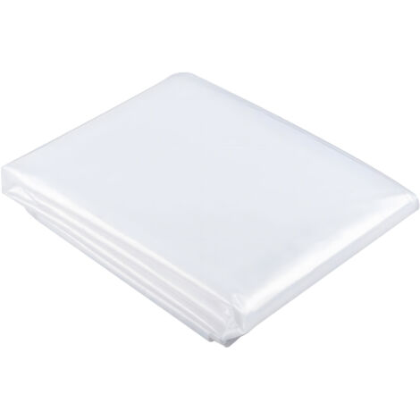 Bâche transparente polypropylène 150g/m² 6x10m imperméable anti-UV pour serre
