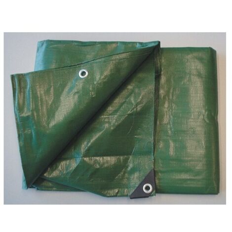 Bache ultra pro bicolore noir-vert 8 x 12 m - ref  2418