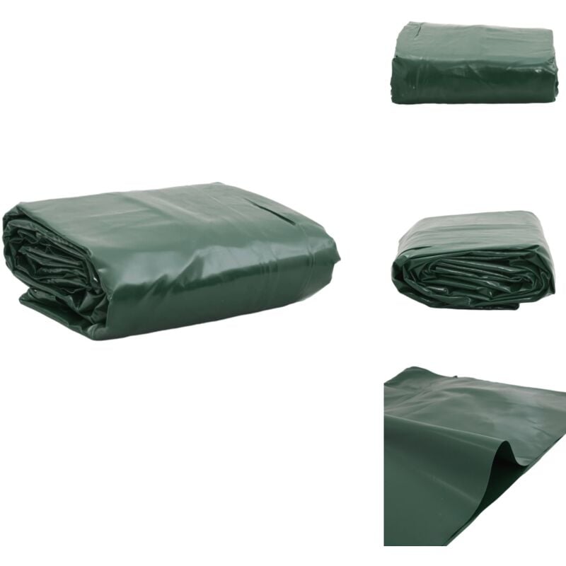 Vidaxl - Bâche vert 1,5x2,5 m 650 g/m² - Bâche Imperméable - Bâche Protection - Bâche Extérieure - Bâche Voiture - Bâche Moto