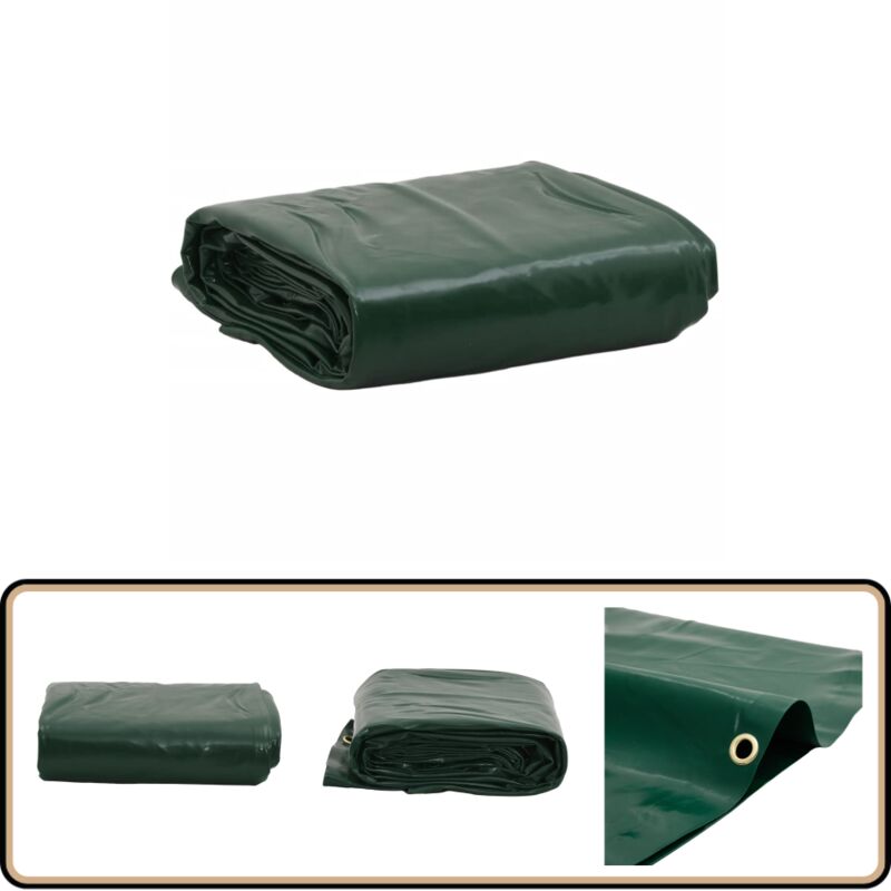 Bâche vert 1x2,5 m 650 g/m² - Bâche Imperméable - Bâche De Protection - Bâche Verte - Bâche Extérieure - Bâche Pour Voiture