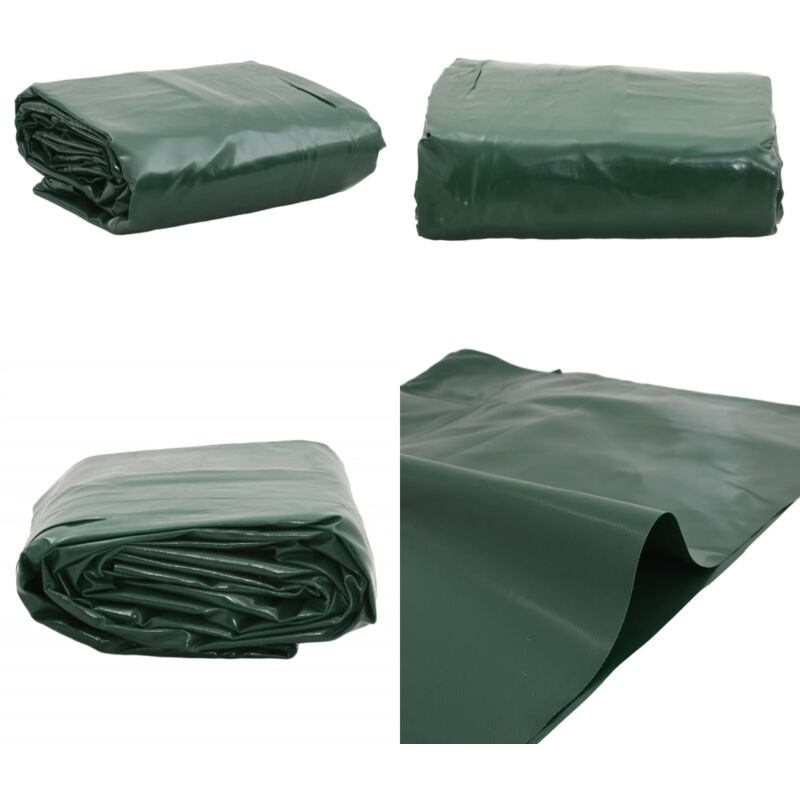 Bâche vert 3x3 m 650 g/m² - Couverture Extérieure - Bâche Imperméable - Bâche Protectrice - Bâche Verte - Bâche 3x3 Mètres - Home & Living